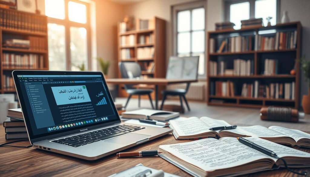 A-comprehensive-layout-showcasing-various-Arabic-grammar-and-language-checking-tools.-In-the-1024x585 أدوات تدقيق لغوي عربية تتفوق على المدقق البشري