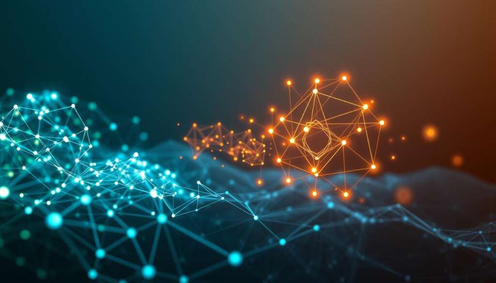A-visually-striking-representation-of-the-relationship-between-data-and-algorithms.-In-the-1024x585 ما هي الخوارزمية؟ وكيف يعتمد عليها الذكاء الاصطناعي؟