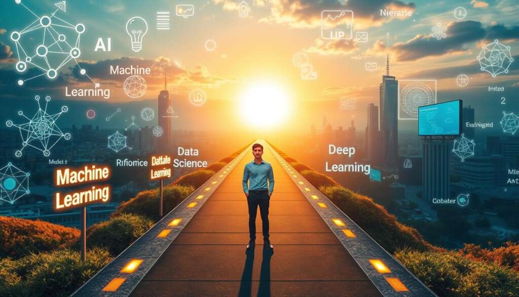 مسار-تعلم-الذكاء-الاصطناعي-1024x585 فهم الذكاء الاصطناعي: شرح مبسط للمبتدئين.