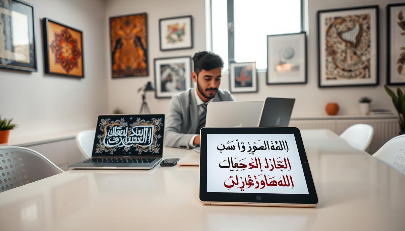 أدوات إنشاء صور عربية من نصوص عربية