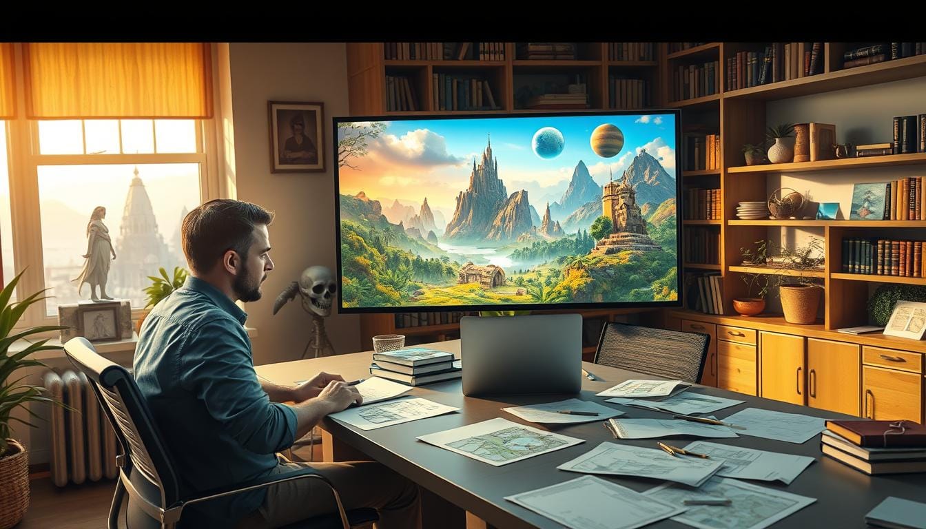 كيف تنشئ عالمًا روائيًا كاملاً باستخدام أدوات AI؟