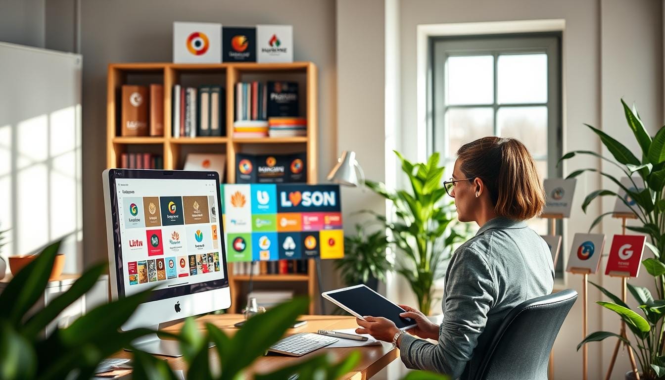 مشروع تصميم شعارات تلقائية وبيعها عبر الإنترنت